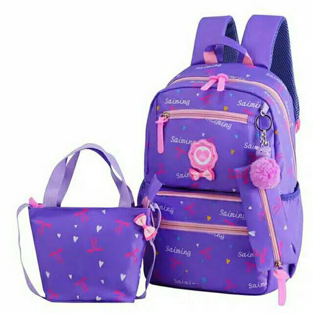 Tasbaru!!Ransel anak perempuan/tassekolah set murah KANVAS