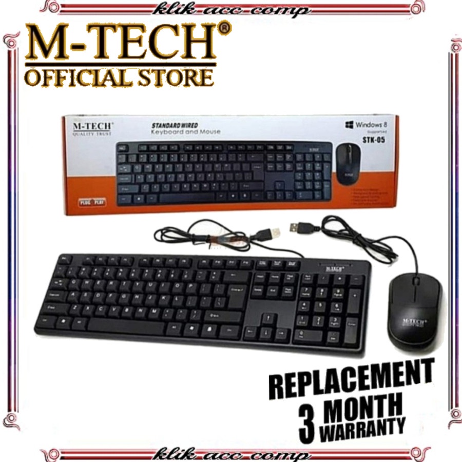 Keyboard Paket  Mouse M-Tech STK 05 / M-Tech Original Keyboard Combo Mouse STK-05