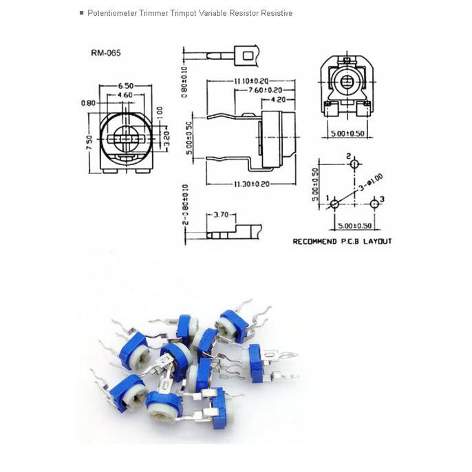 Jual Kohm K Ohm Trimpot Trimmer Variable Resistor Vr Rm Rm