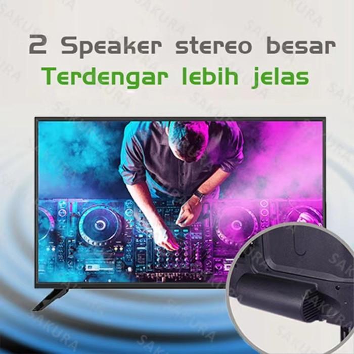 Hadiah Tahun Baru TV LED 24 inch HD Digital TV DVB-T2 Sakura Sivatel