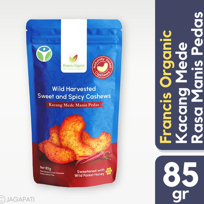 

Francis Organic - Cashew Sweet & Spicy 85gr - Kacang Organik