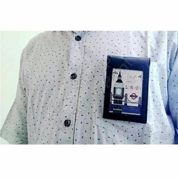 

DVH Tempat id card name tag kulit sintetis magnet saku✸ (Baru)Best terlaris ♪