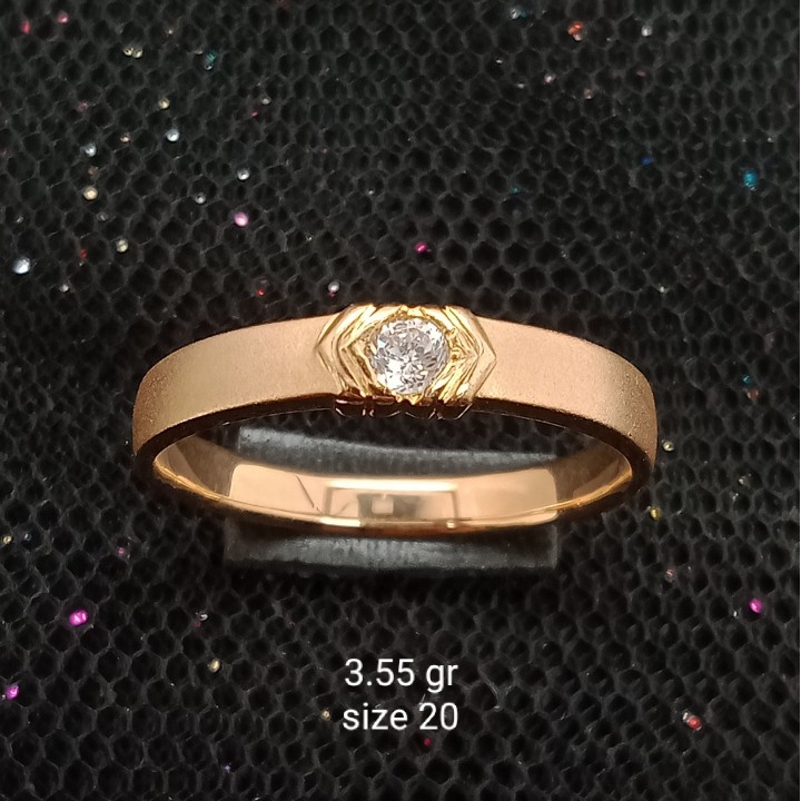 Cincin Emas 17K - 3.55 gr Kadar 750 - 1354