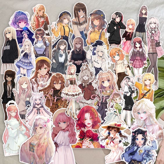 

STICKER CUTE 50PCS ANIME GIRL KAWAI ANTI AIR UNTUK LAPTOP / TUMBLER / NOTEBOOK/ HELM
