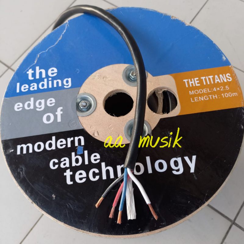 KABEL SPEAKER TITANS 4x2,5 KABEL BESAR SERABUT TEMBAGA TITAN