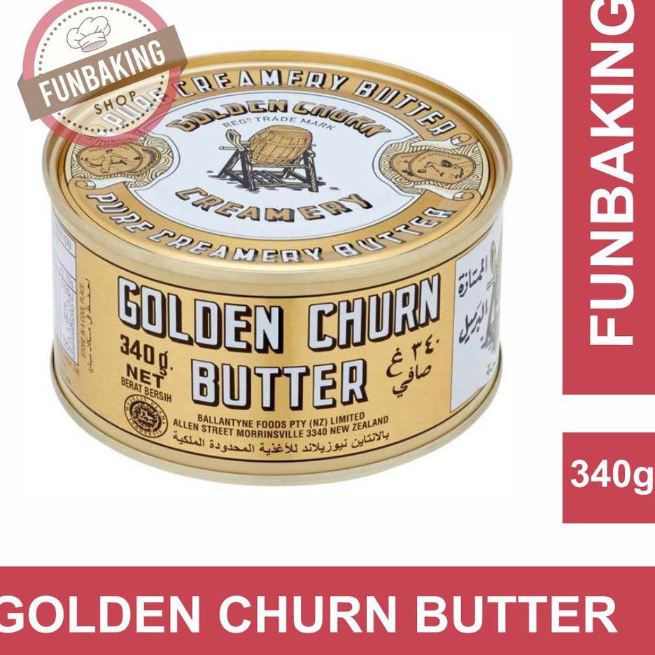 

Restock FunBaking - Butter / Mentega Golden Churn New Zealand 340gr