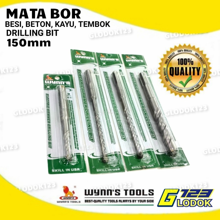 Mata Bor Besi Beton Tembok Kayu 6mm 8mm 10mm 12mm 14mm 16mm Drill