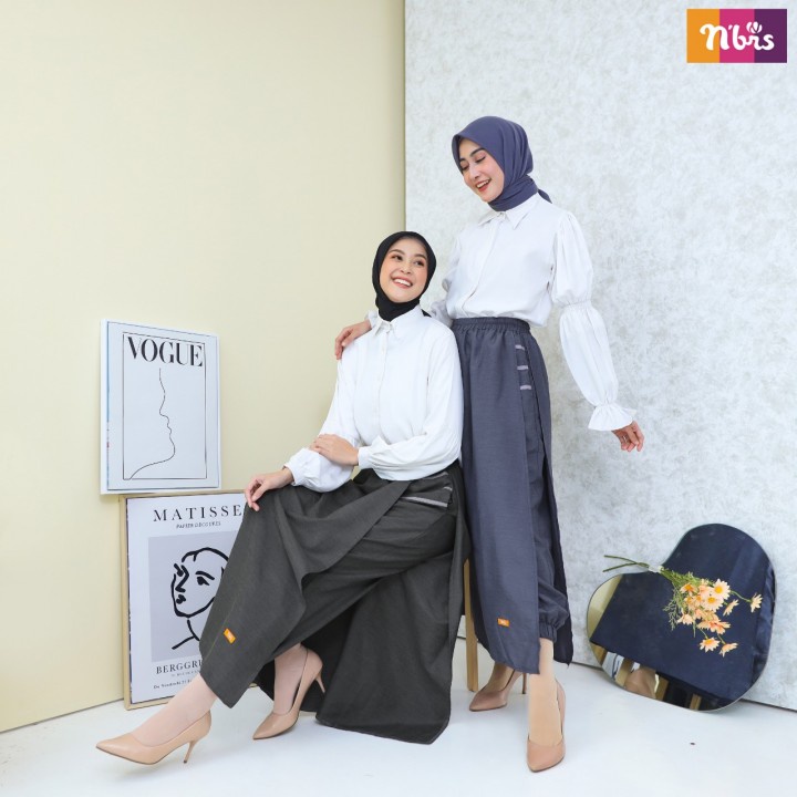ROK CELANA NIBRAS NRC 014 NAVY + MEMBER