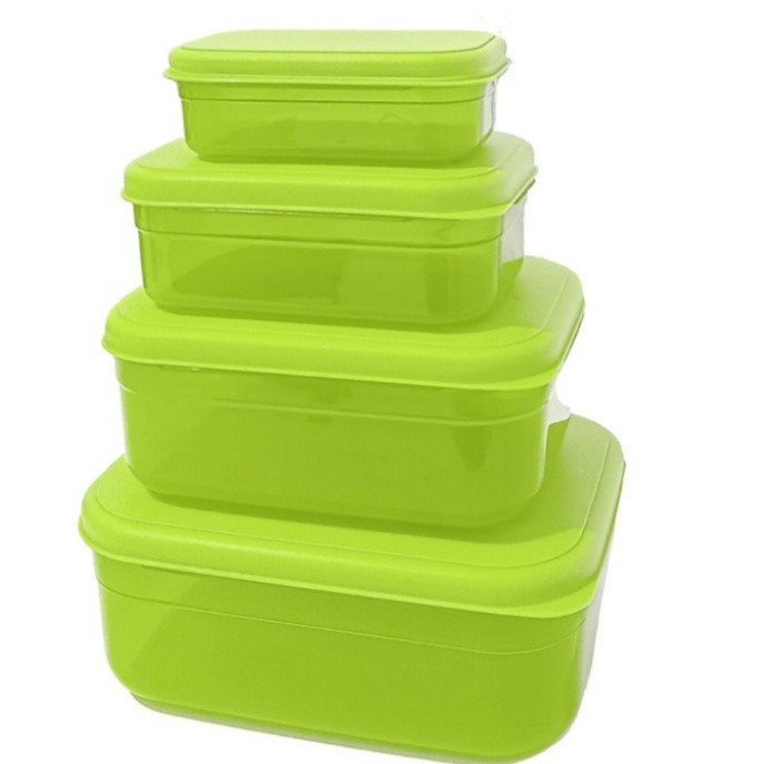 Kotak My Lock Set (8 pcs) of 4set Tebal Tempat Makanan / Tempat Bumbu / Toples Plastik / Lunch Box