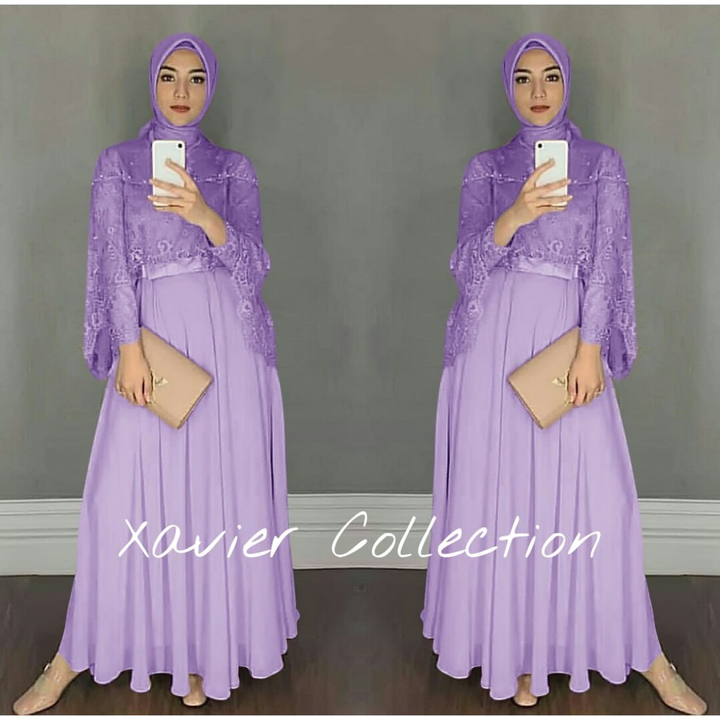 XVC - PROMO MAXI DRESS / READY STOCK LANGSUNG ORDER SAJA/ MAXI CHIKITA / MAXI IVORY/ MAXI IVORA/MAXI MIKAYLA / maxi nuraini-CHIKITA LILAC