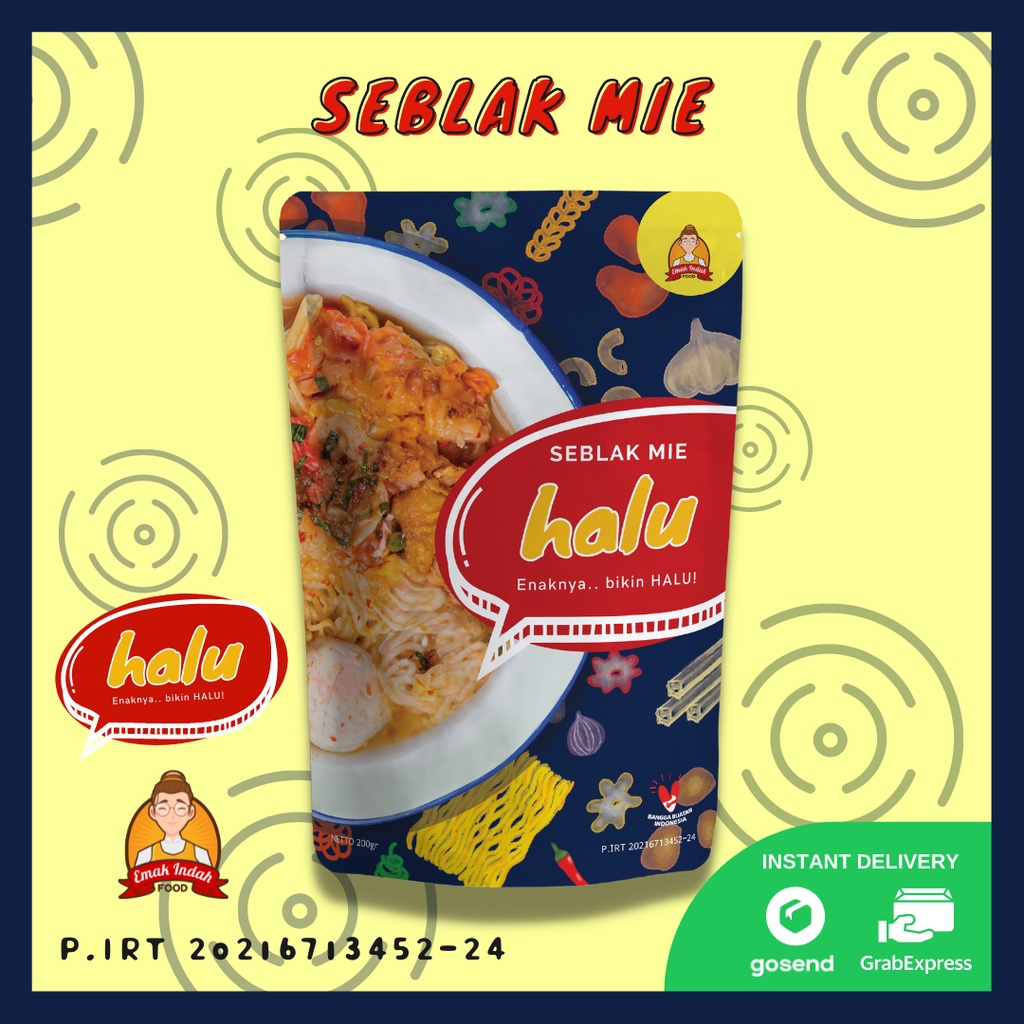 SEBLAK INSTANT HALU - SEBLAK MIE HALU - EMAK INDAH FOOD