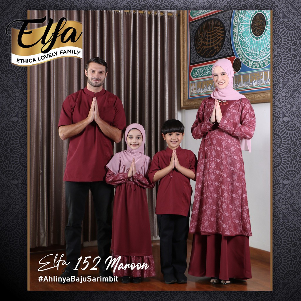  Busana  Muslim  Sarimbit  Couple Ethica  Original Elfa 152