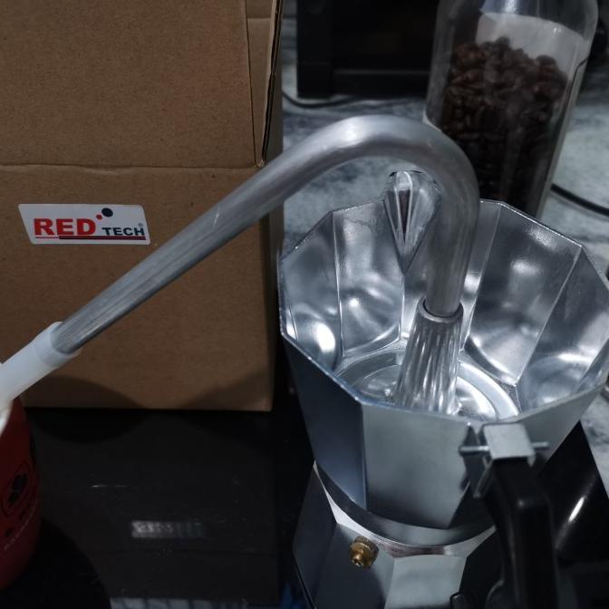 Upgrade Mokapot Espresso High Pressure 3 Cup Redtech Bialetti Brikka