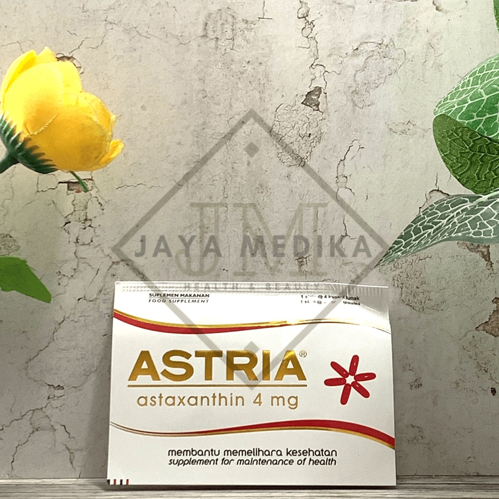 Astria Astaxanthin 4 mg Strip @ 4 Kapsul Suplemen