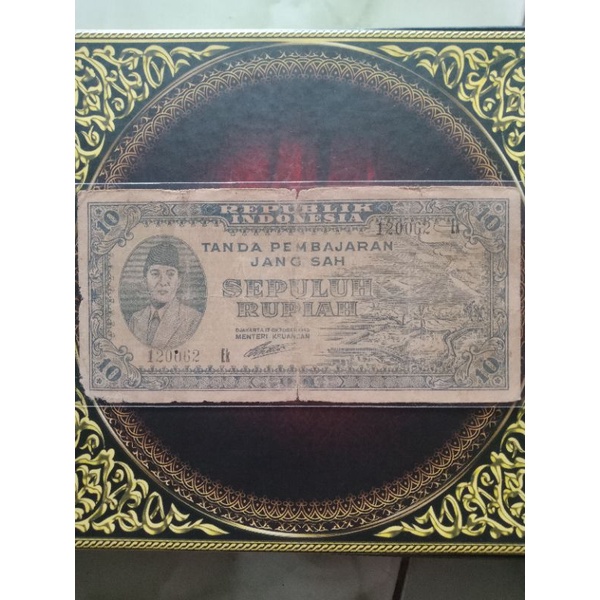 ORI 10 rupiah 1945 fine seri 120062