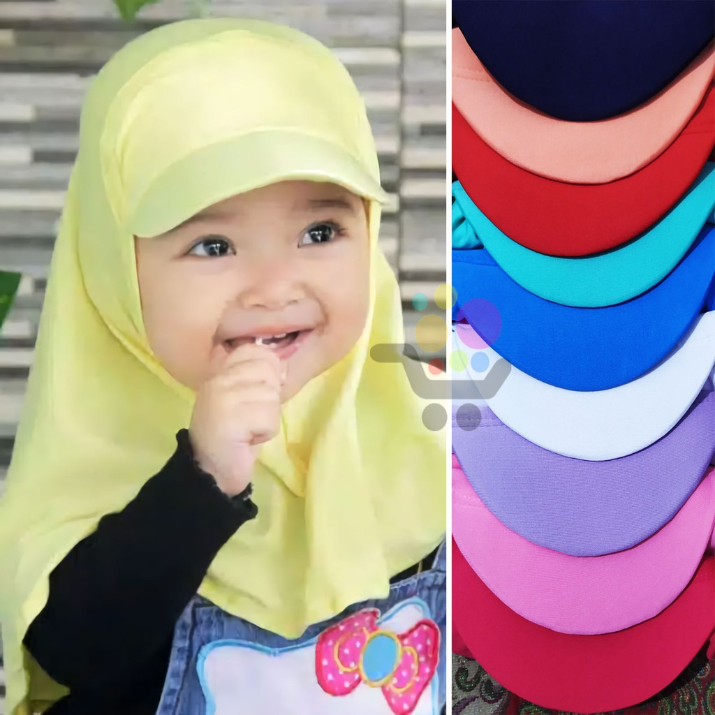 HIJAB / KERUDUNG / JILBAB ANAK BAYI BALITA MODEL TOPI