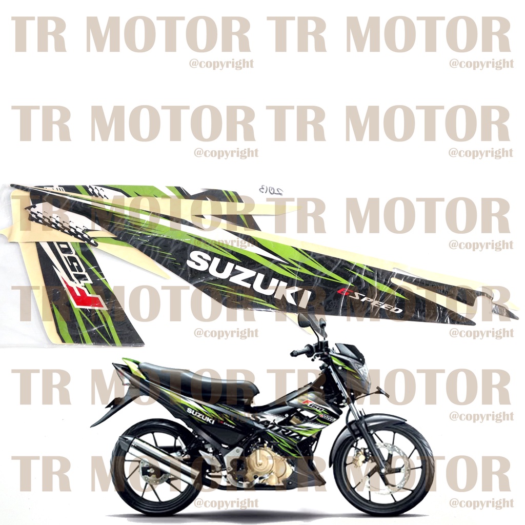 Stiker Motor Satria F 150 Facelift 2013 Sticker Striping Lis Full Set Motor