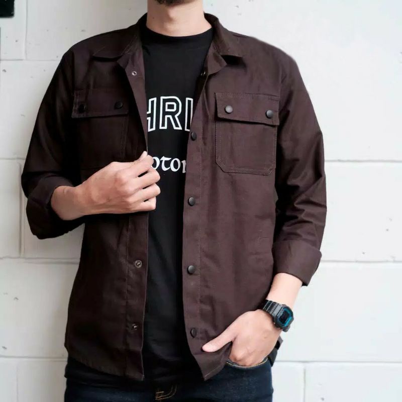 Jaket semi parka  // trucker jaket //  semi parka // casual