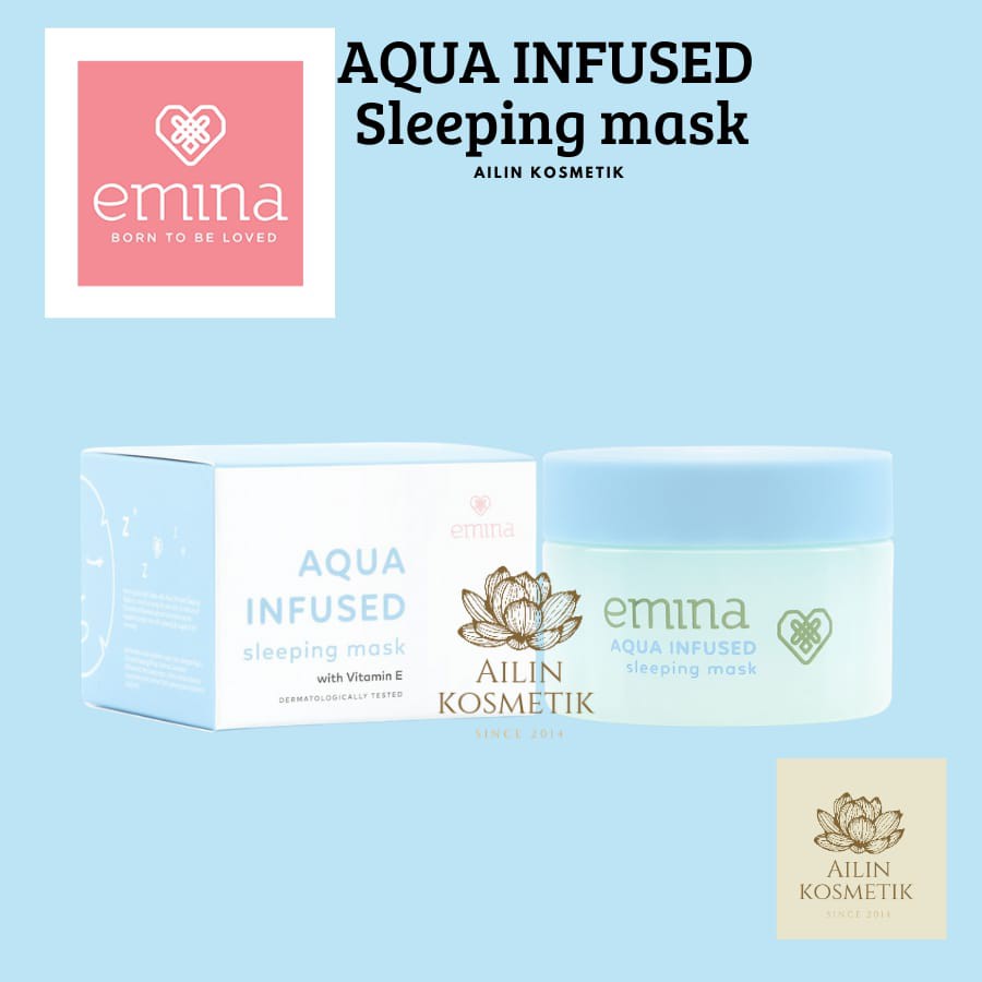 EMINA Aqua Infused Sleeping Mask 30gr / Masker Wajah Emina by AILIN