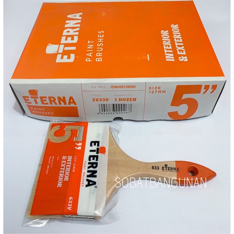 GROSIR KUAS CAT ETERNA 5” / KUAS ETERNA 5” HARGA PER DOZEN 12PCS