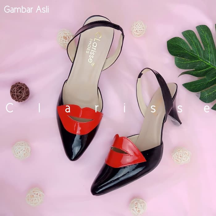 BARU DISC 50 ORIGINAL CALBI BBEX 1292 HITAM SANDAL HEELS CALBI ORIGINAL