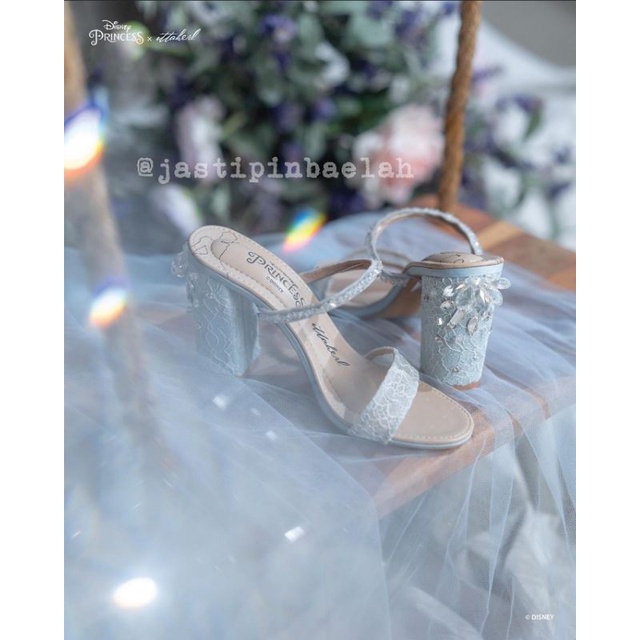 [PELUNASAN] Ittaherl X Cinderella Vol 2 : Fairytale 60mm / 90mm Blockheels Sky sz 35-41