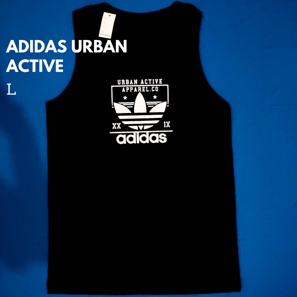 Singlet Spandex Hitam Pria Murah Adidas Urban Active L