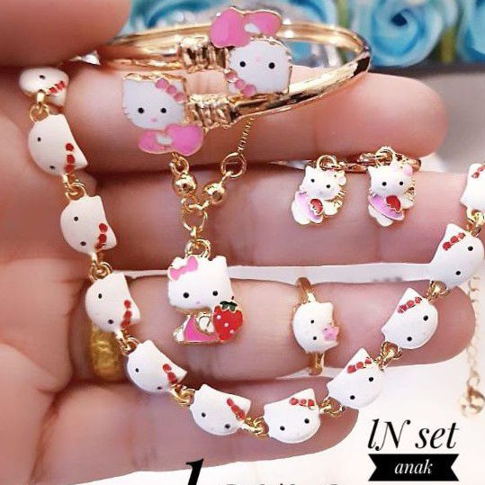 Xuping set perhiasan anak lapis emas 24k 1920l