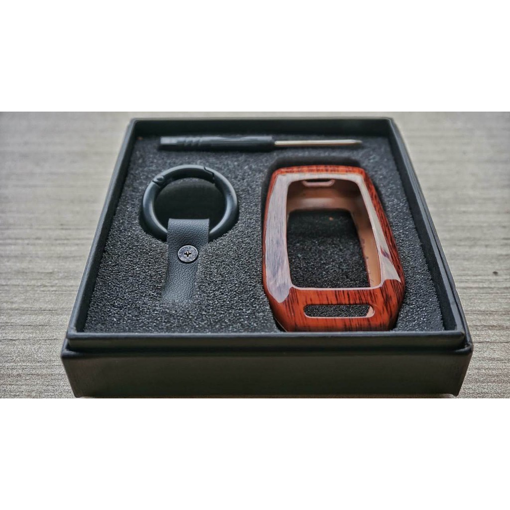 Cover Case Smart Key Kunci Keyless Toyota Mitsubishi &amp; Honda Aluminium Wood