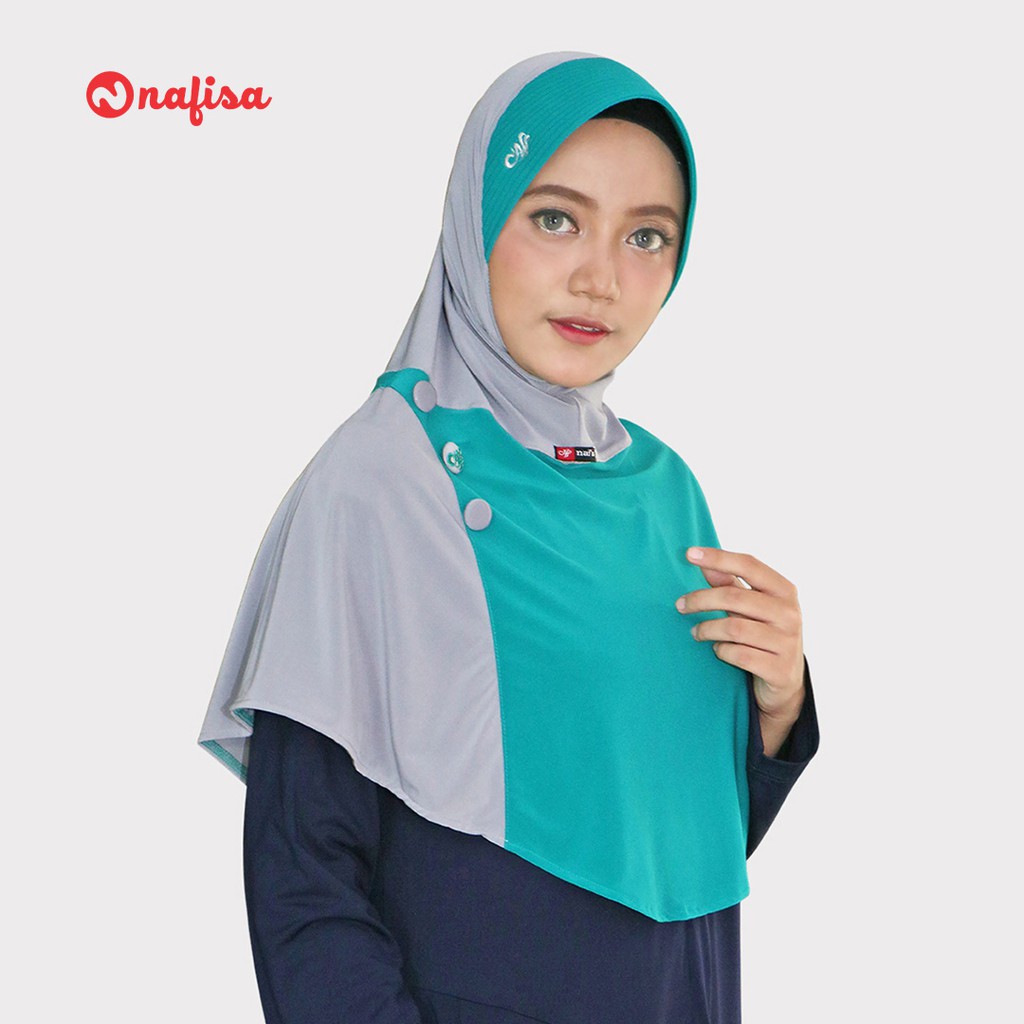 Jilbab Instan Nafisa Alvarita | Hijab Instan Bergo Kerudung Instan Kombinasi Warna-5
