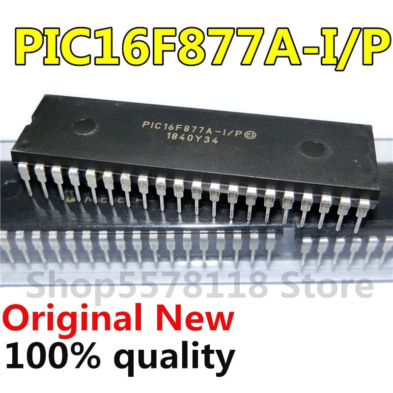 10pcs IC PIC16F877A-I / P PIC16F877A PIC16F877 16F877A-I / P DIP-40