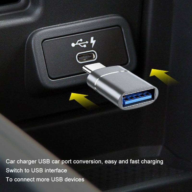 Cre Cembung Hitam/Golden Untuk Tipe C Ke USB 3.0 OTG Safe Adapter