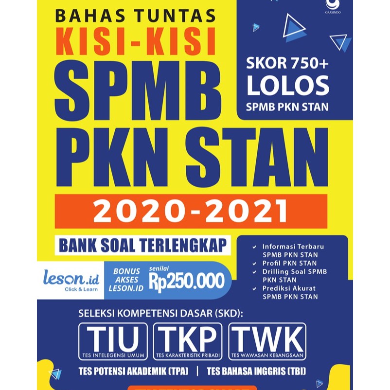 Gramedia Yogya - Bahas Tuntas Kisi - Kisi Spmb Pkn Stan 2020 - 2021