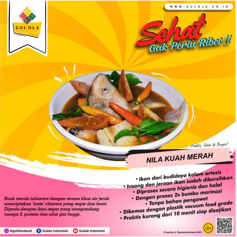 

FROZEN FOOD SIAP SAJI OLAHAN IKAN NILA KUAH MERAH