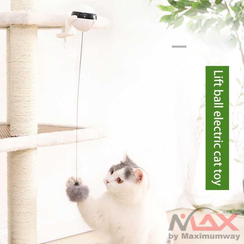 Mainan kucing simulasi menangkap burung menyalurkan naluri kucing sebagai predator agar tidak stress Electric Automatic Lifting Motion Cat Toy Interactive Puzzle Smart Pet Cat Teaser Ball Pet Supply Lifting Toys