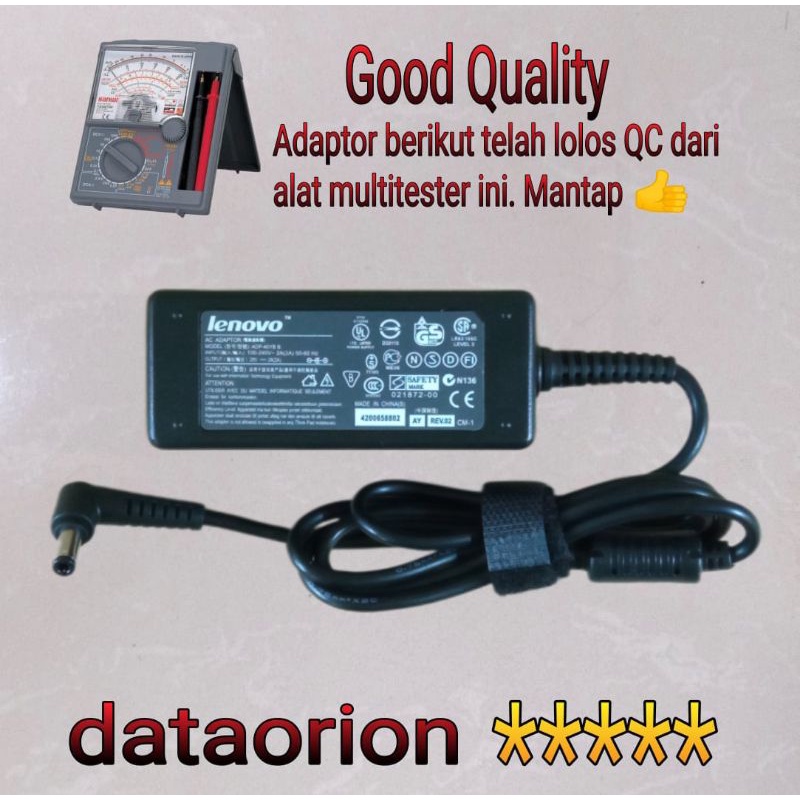 Adaptor Charger Lenovo 20V 2A DC 5.5*2.5 mm for Lenovo IdeaPad S100 S110 S10 S10-2 S10-3 U150 U160 S205 S206 S405