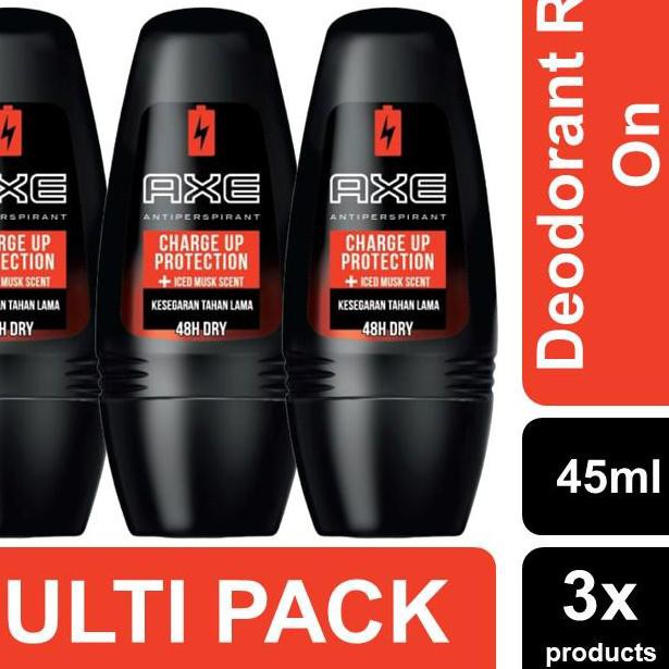✦ Axe Ap Performance Charge Up Deodorant Roll On 50ml Multi Pack ⅍