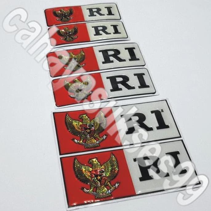 

Sticker Timbul Emblem Merah Putih Garuda RI 3 set PROMOSI SUPER HEMAT