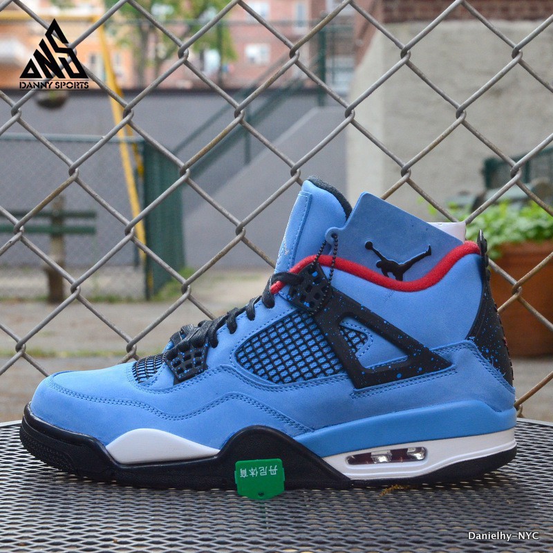 jordan retro 4 travis scott blue