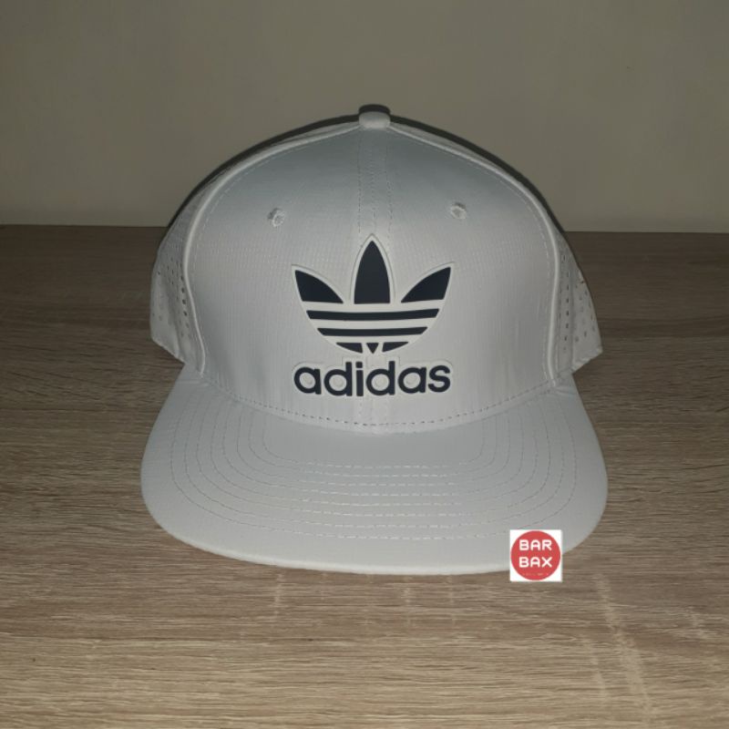 topi snapback adidas putih white jaring original import casual cap sporty topi pria wanita unisex