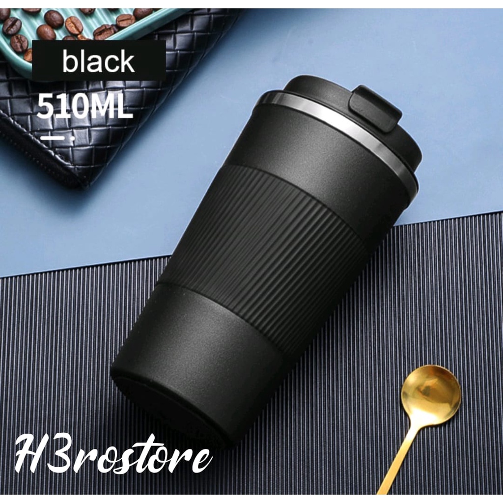 NEW-TERMOS COFFE 510ML Coffee Thermos Mug Portable Double Stainless Steel Mug with Non-Slip Case Car Vacuum Flask Travel Insulated Bottle