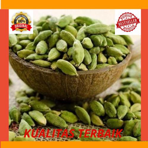 

New Kapulaga Hijau Arab 100 Grams Green Cardamond Natural Super Food