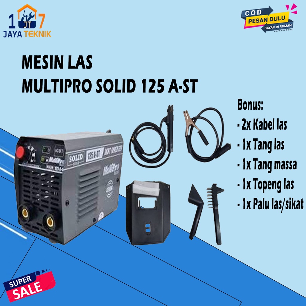 Jual DISKON 50% Mesin Las Inverter Solid 125 A ST Multipro Travo BISA ...