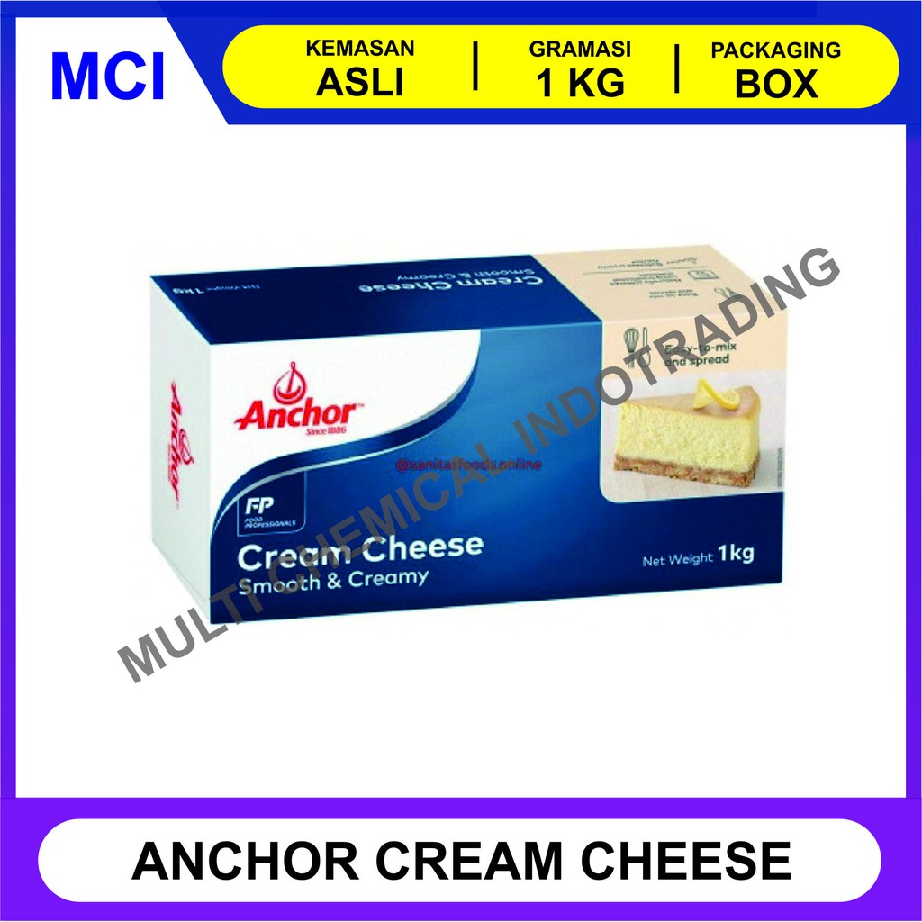 

ANCHOR CREAM CHEESE 1 KG / KRIM KEJU