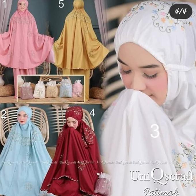 Ori&Terjamin Mukena Uniqscraft-Mekena Dewasa-Mukena Bordir-Mukena Wanita Dewasa