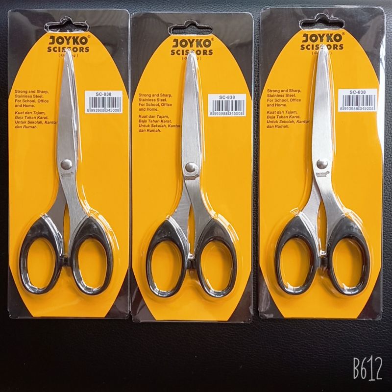 

Gunting Joyko Sedang Tanggung Gunting Kertas Serbaguna Stainless SC 838