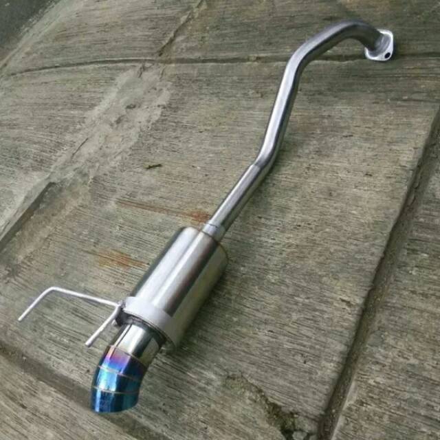 Knalpot mobil Bolt on Honda jazz knalpot Js Racing