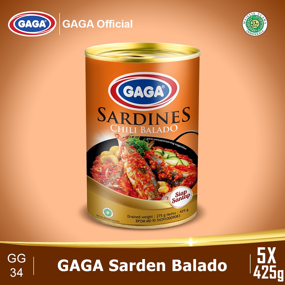 

Beli 3 pcs Gaga sarden balado 425g GRATIS 2 pcs GAGA Sarden Balado 425g (GG34)