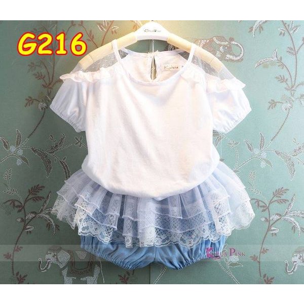 SETELAN PENDEK ANAK TUTU ANAK G216 / BAJU FASHION ANAK