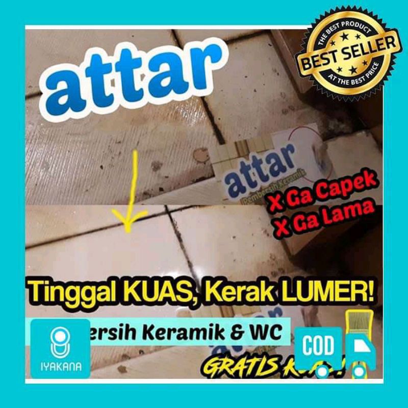 ATTAR Power Cairan Pembersih KERAMIK / WC / Toilet 1 Liter